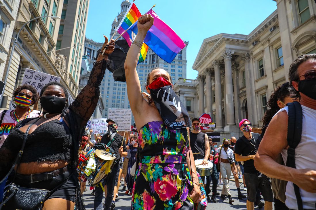 Photographs from the Queer Liberation March, from Foley Square to Washington Square Park